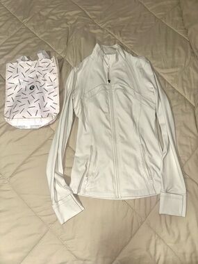 lululemon athletica White Full-Zip Jacket
